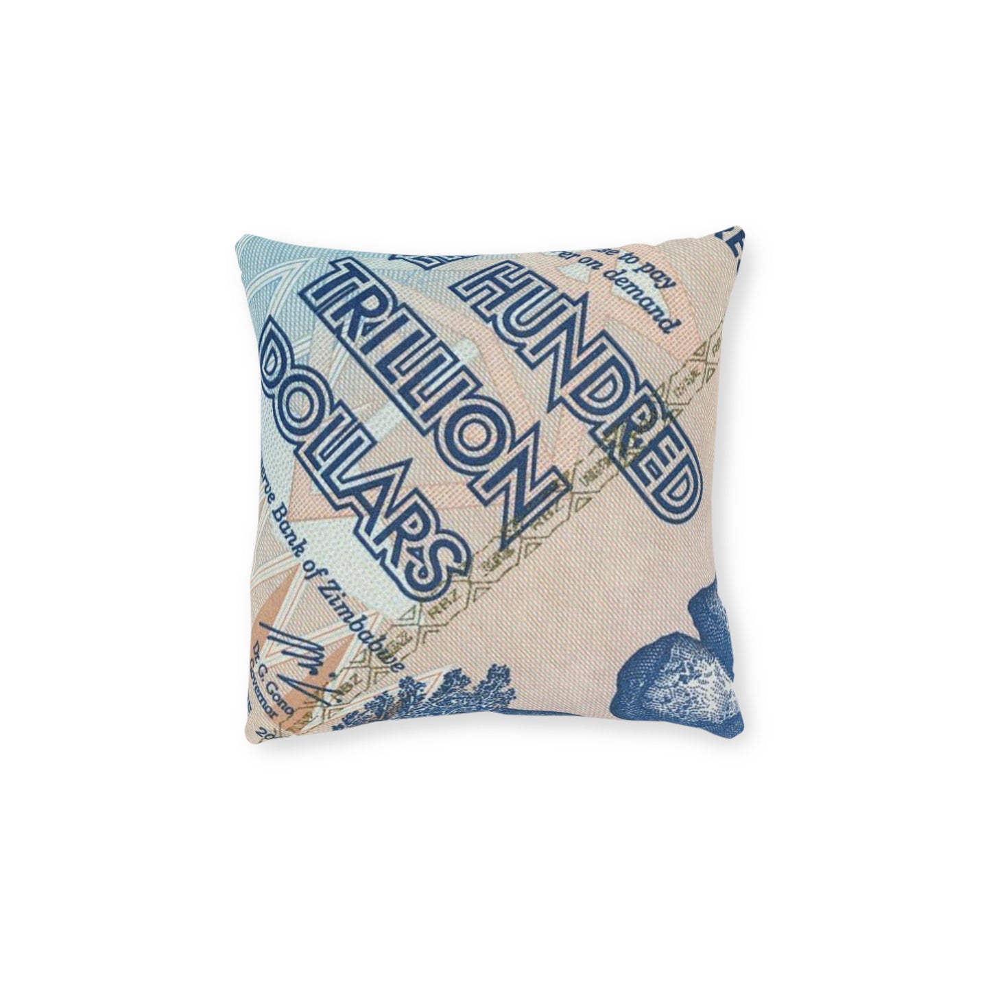 Trillion Dollar Decor Pillow, Unique
