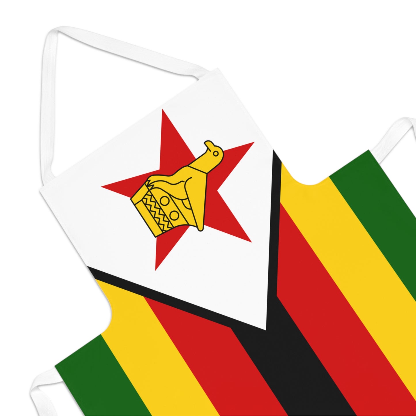 Colorful Zimbabwe Flag Adult Apron, Cooking Gift, BBQ Apron, Chef Apron, Kitchenwear, Customized Apron, Unique Gift Idea