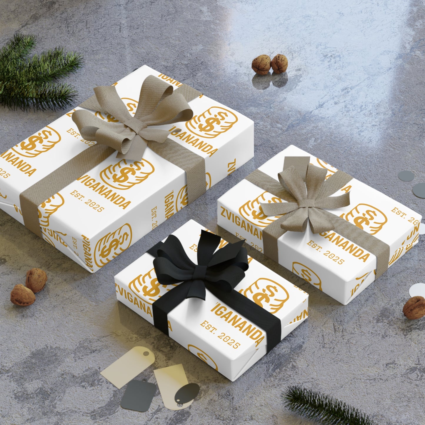 Elegant Gold Foil Gift Wrapping Paper Roll, Luxurious Gift Wrap for Birthdays, Weddings, Anniversaries, Special Occasions, Stylish [...]