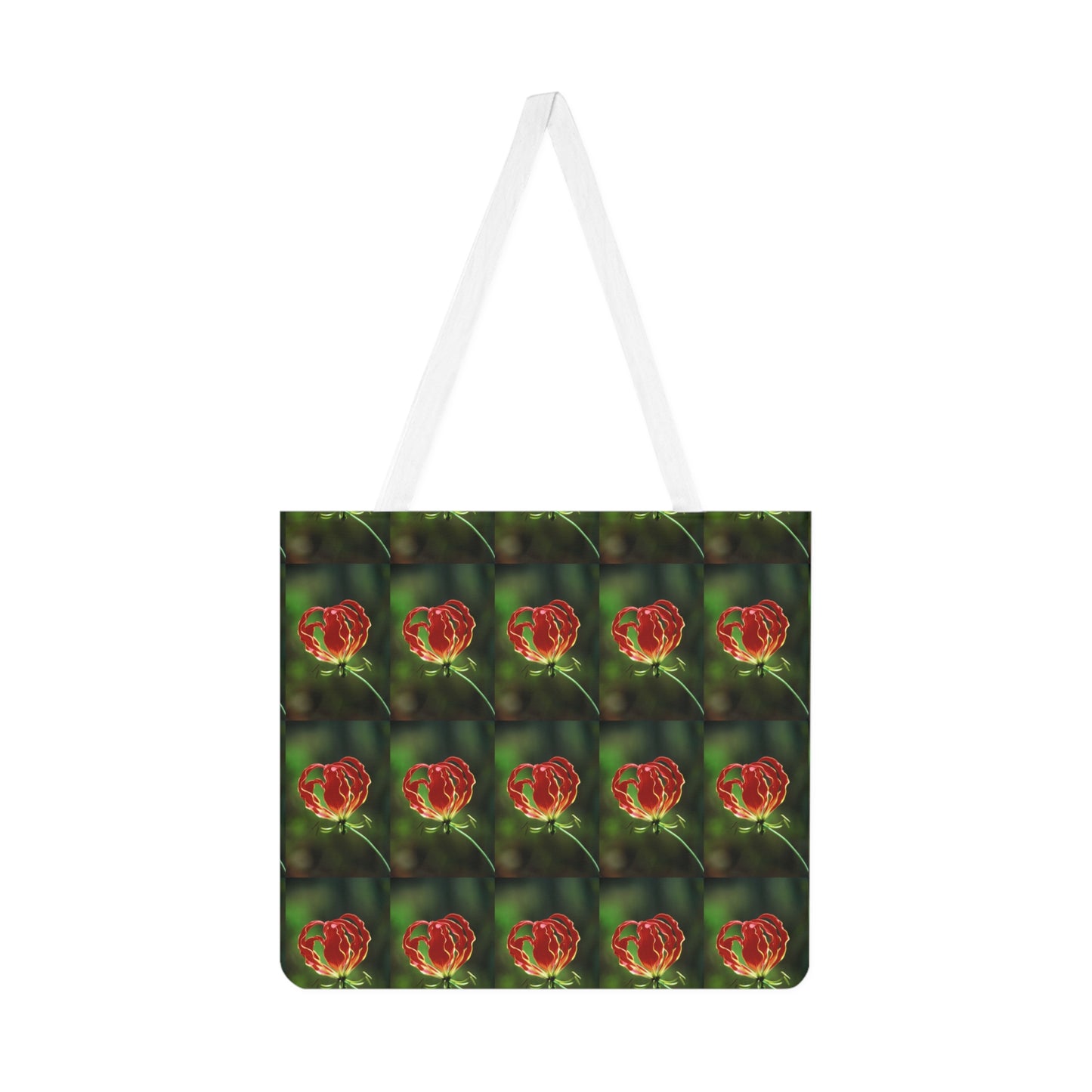 Flame Lilly Shoulder Tote Bag -