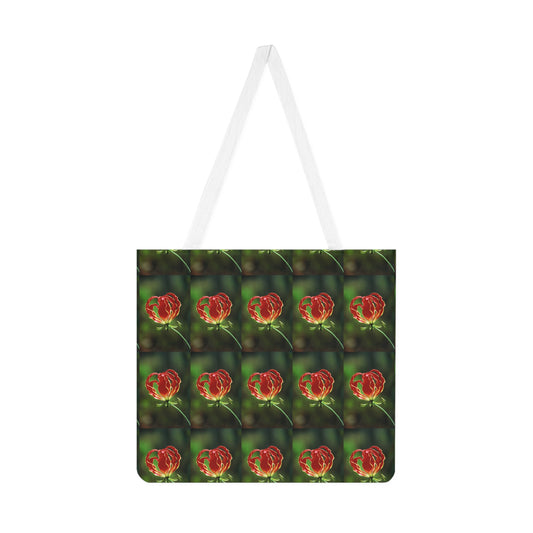 Flame Lilly Shoulder Tote Bag -