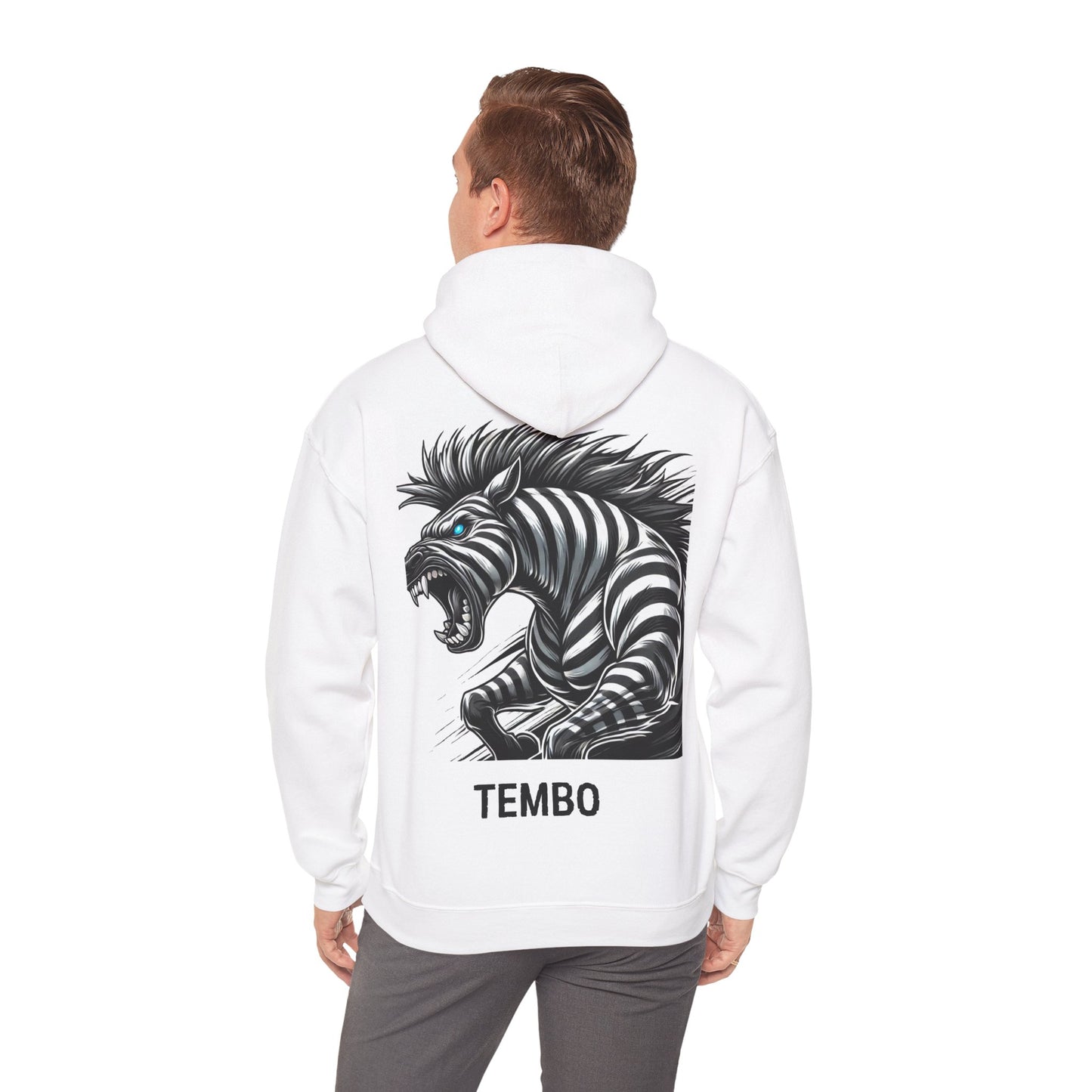 Bold Artistic Hooded Sweatshirt, Graphic Hoodie, Unisex Sweatshirt for Casual Wear, Unique Gift for Animal Lovers, Streetwear Fashion