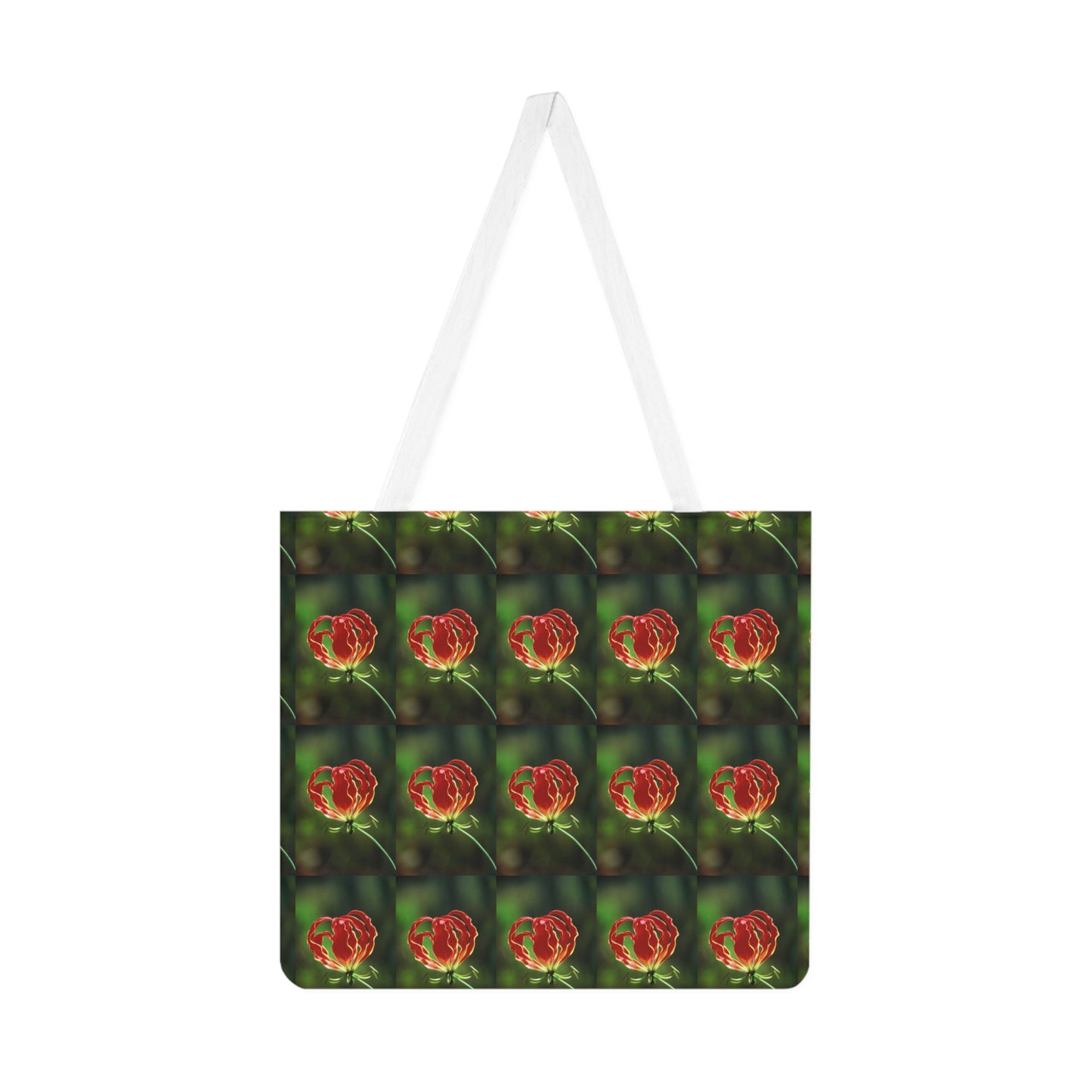 Flame Lilly Shoulder Tote Bag -